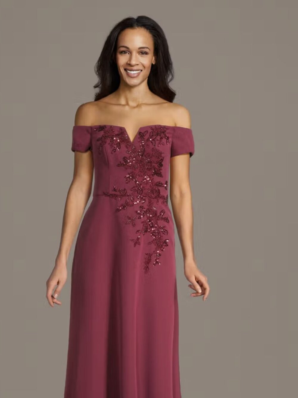 Oleg Cassini Crepe A-Line Floor Length Gown/Dress {NWT} SIZE 22W